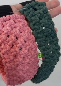 تصویر هدبند مکرومه 