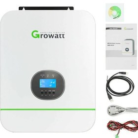 تصویر سانورتر Growatt مدل SPF3000TL HVM-24 ظرفیت ۳ کیلووات ۲۴ ولت ۵۰ آمپر MPPT 