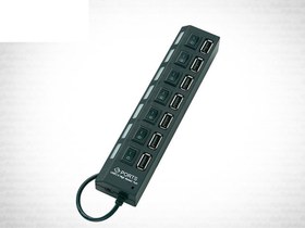 تصویر هاب کلید دار USB2.0 GR-7PORT USB Hub Great Usb2