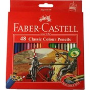 تصویر مداد رنگی 48 رنگ فابر کاستل مدل CLASSIC ا faber castell 48 classic colour pencils faber castell 48 classic colour pencils