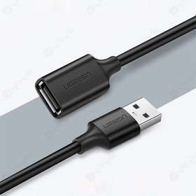 تصویر کابل 1 متری افزایش طول USB 2.0 یوگرین مدل US103 ا UGREEN US103 USB 2.0 Extension Cable 1m UGREEN US103 USB 2.0 Extension Cable 1m