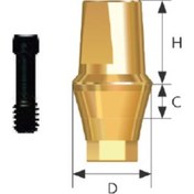 تصویر اباتمنت مستقیم سمان شونده (هگز) بایوتم 