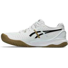 تصویر کفش تنیس مردانه اسیکس Asics Gel-Resolution 9 x Boss – سفید/قهوه ای Asics Gel-Resolution 9 Mens White Brown