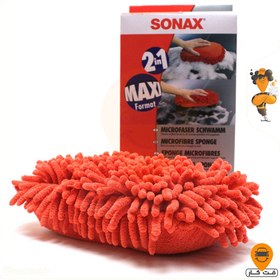 تصویر اسفنج مایکروفایبر قرمز سوناکس Sonax Microfiber Sponge 