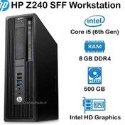تصویر ورک استیشن استوک HP Z240 SFF Workstation پردازنده Core i5 
