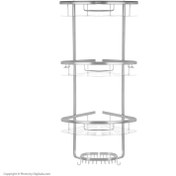 تصویر قفسه حمام ۳ طبقه آلومینیمی کنج تی بی کو مدل TBCO 