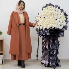 تصویر دسته گل ایستاده رز کد 511 