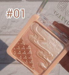 تصویر هایلایتر و رژگونه طرح ساحلی آنیلیدی بافت نرم - شماره ۱ ANYLADY Beach Highlighter & Blush – Smooth & Radiant Finish