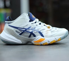 تصویر کفش والیبال اسیکس متارایز سفید Asics Sky Metarise wht blue 