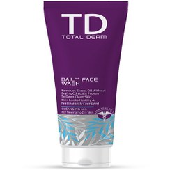 تصویر ژل شستشوی پوست خشك 150 میلی لیتر توتال درم Total Derm Daily Face Wash For Normal To Dry Skin 150 ml