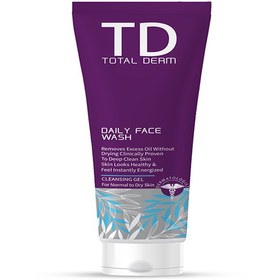 تصویر ژل شستشوی پوست خشك 150 میلی لیتر توتال درم Total Derm Daily Face Wash For Normal To Dry Skin 150 ml