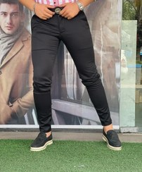 تصویر شلوار پارچه ای فاستونی مشکی فول کش اسپرت درجه یک First-class sports full cash faston fabric pants