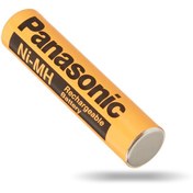 تصویر باتری شارژی Ni-MH نیم‌قلمی AAA ظرفیت ۶۵۰ میلی‌آمپر ۱.۲ ولت پاناسونیک Panasonic Panasonic AAA Ni-MH