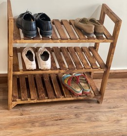 تصویر جا کفشی چوبی کد 195C 