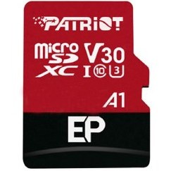 تصویر کارت حافظه microSDXC پتریوت مدل EP-V30 A1 ظرفیت 256 گیگابایت به همراه آداپتور 