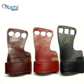 تصویر کف بند بدنسازی 3 انگشتی هندگریپ 