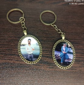 تصویر چاپ روی سرکلیدی فلزی 