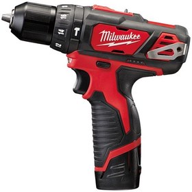 تصویر دریل چکشی 12 ولت شارژی میلواکی مدل M12BPD-202C Milwaukee M12bpd-202c 12v Cordless Hammer Drill