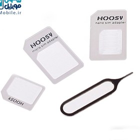 تصویر پکیج خشاب سیم کارت پلاستیکی noosy sim card adapter pack