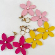 تصویر گوشواره ی طرح گل بهاری 