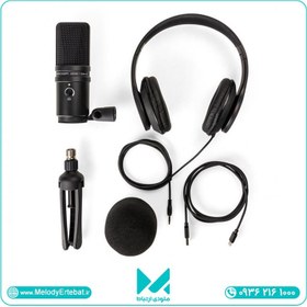 تصویر پکیج میکروفون یو اس بی و هدفون زوم مدل ZUM-2 USB Podcast Mic Pack Zoom ZUM-2 USB Podcast Mic Pack