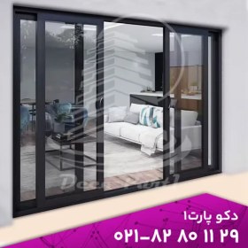 تصویر درب و پنجره ریلی لیفت اند اسلاید 