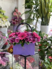 تصویر کیف گل کوچک بنفش 