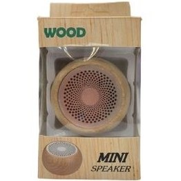 تصویر اسپیکر بلوتوثی مینی قابل حمل مدل MINI WOOD Portable mini bluetooth speaker MINI WOOD model