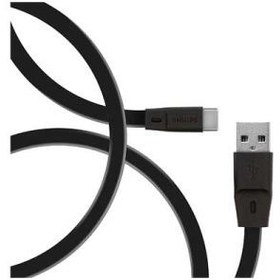 تصویر کابل تبدیل USB به Type-C فیلیپس مدل DLC2529 طول 1.8 متر PHILIPS DLC2529 USB-C CABLE 1.8M