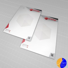 تصویر چاپ سربرگ A6 تحریر 80 گرم 