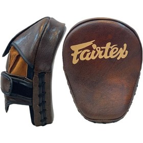 تصویر میت پنجه ای چرم طبیعی طرح FAIRTEX قهوه ای 