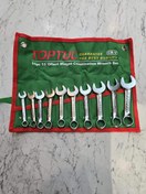 تصویر ست آچار ترکیبی ۱۰ عددی کوتاه Toptul 