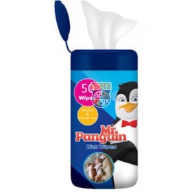 تصویر دستمال مرطوب مستر پنگوئن مخصوص حیوانات ا Mr.Panguin Wet Wipes 50 Pcs Mr.Panguin Wet Wipes 50 Pcs