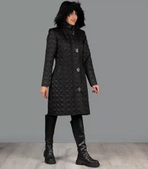 تصویر کاپشن ملینا پشمی سایز ۴۲ دکمه حلقه ای 