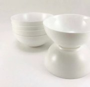 تصویر کاسه آبگوشت خوری مارک لومینارک اصل وارداتی ساخت فرانسه مدل دیوالی سفید جنس آرکوپال قطر دهنه ۱۸ سانت 