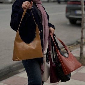 تصویر کیف دوشی زنانه چرم مدل شارون 