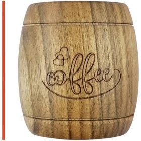 تصویر شات قهوه چوبی طرح بشکه پک 100 عددی (عمده) 