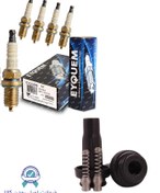 تصویر شمع خودرو اکیوم مدل A7 پایه کوتاه تک پلاتین 