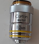 تصویر لنز میکروسکپ 10X کارتن ژاپن Objective lenz 10x