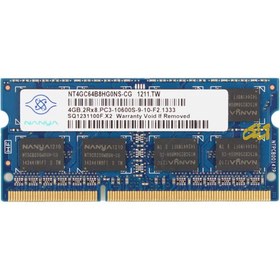 تصویر رم اورجینال لپ تاپ NANYA 4GB DDR3 1333mhz PC3-10600S 