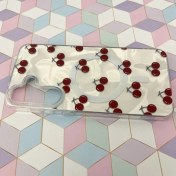 تصویر قاب گوشی Galaxy S25 Fe سامسونگ آلبالو هولوگرامی طرح مگ سیف کد 709 