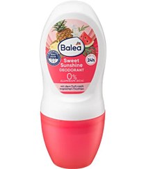 تصویر دئودرانت(مام) بدون الومینیوم با رایحه میوه های استوایی باله آ اصل Balea - Deodorant roll-on Sweet Sunshine, 50ml