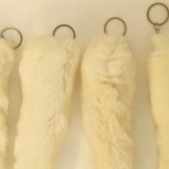 تصویر جاکلیدی و آویز دم روباهی | طراحی فانتزی و جذاب | نرم و با کیفیت و گوگولی Fox Tail Keychain and Pendant | Cute & Stylish Design | Soft & High-Quality