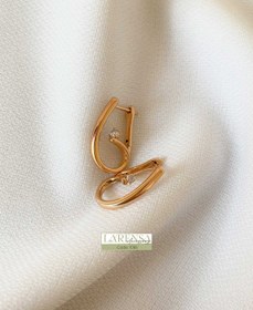 تصویر گوشواره تک نگین 