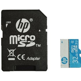 تصویر کارت حافظه‌ microSDHC اچ پی مدل mi200 کلاس 10 ظرفیت 32 گیگابایت به همراه آداپتور SD 