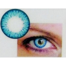 تصویر لنز رنگی چشم لاکی لوک  مدل Blue 3 