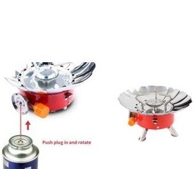 تصویر اجاق گاز کوهنوردی بادگیر دار kovar مدل k-203 K-203 model Kovar mountain gas stove