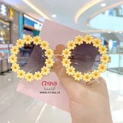 تصویر عینک آفتابی بچگانه دخترانه گرد پلاریزه 