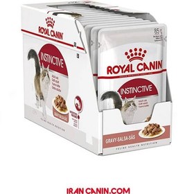 تصویر غذای پوچ گربه رویال کنین مدلINSTINCTIVE وزن 85 گرم - 90 POUCH INSTINCTIVE ROYAL CANIN 85g