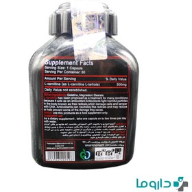 تصویر ال کارنتین 500 میلی گرم اپکس 60 کپسول L-carnitine 500mg Apex 60caps